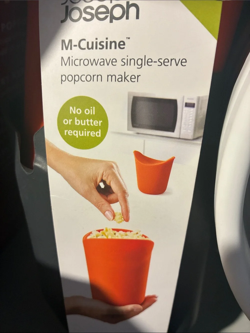 Joseph Joseph M-Cuisine Single-Serve Microwave Popcorn Maker - Orange